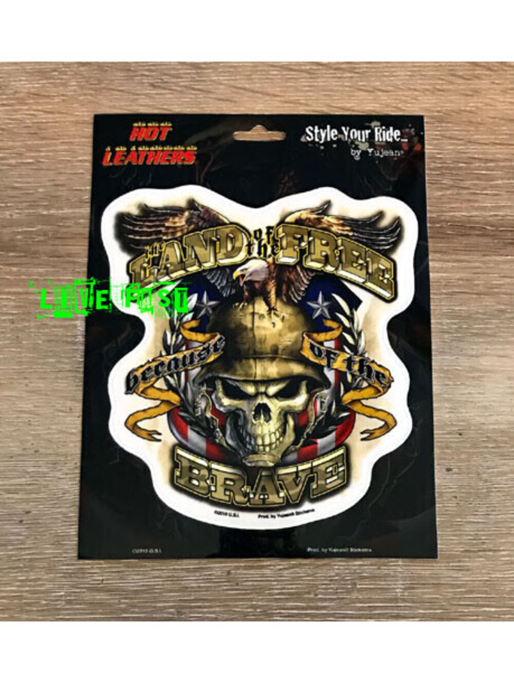 LAND OF THE FREE BECAUSE OF THE BRAVE STICKER DECAL patriotic, military veteran